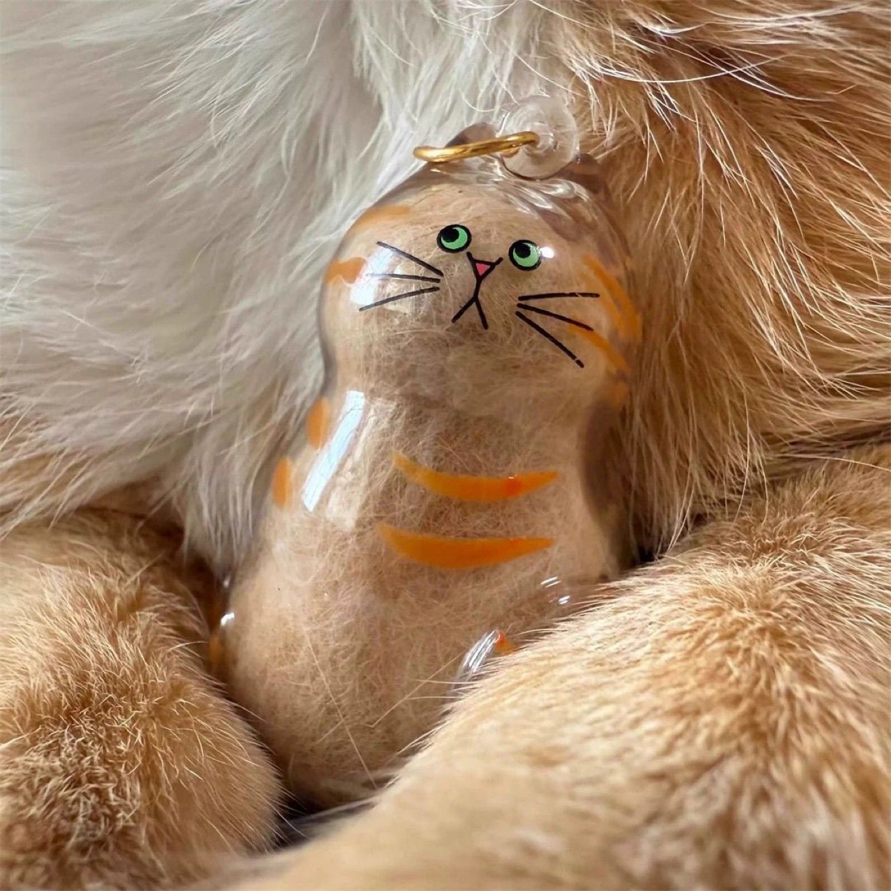 💥 Buy 1 Get 1 Free — Transparent Pet Storage Capsule Keychains 🐶 & 🐱