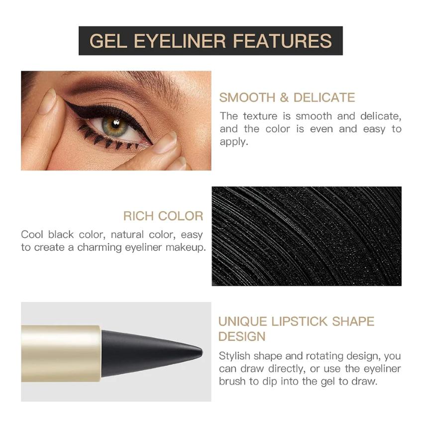 Gel Eyeliner Waterproof Long Lasting