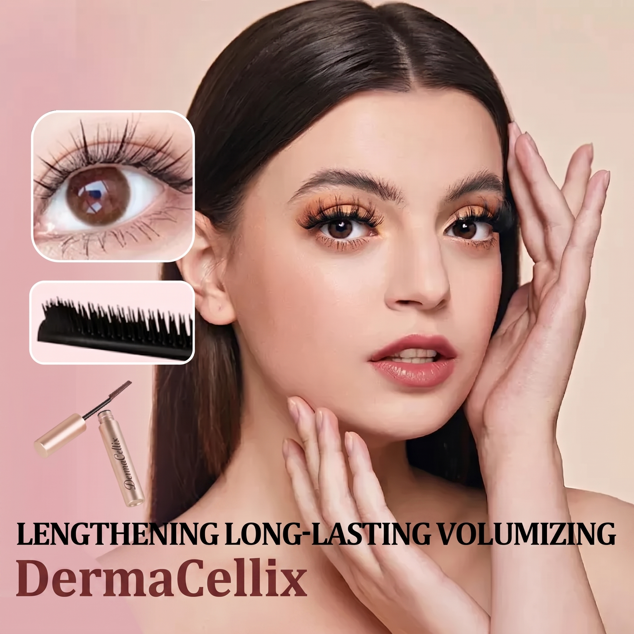 ✨Lengthening & Curling Mascara – Waterproof, Smudge-Proof Lash Booster