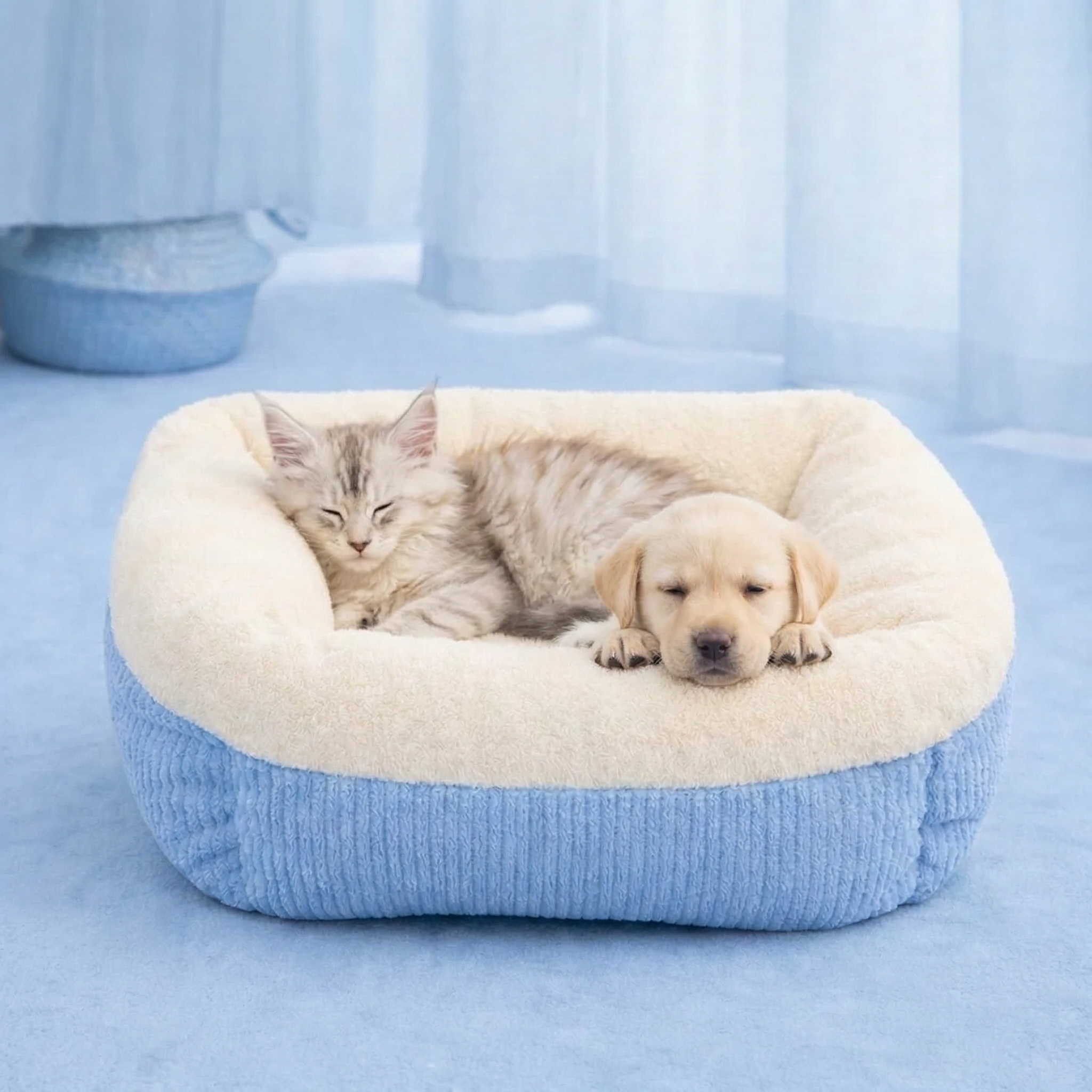Calming Cozy Cat Bed
