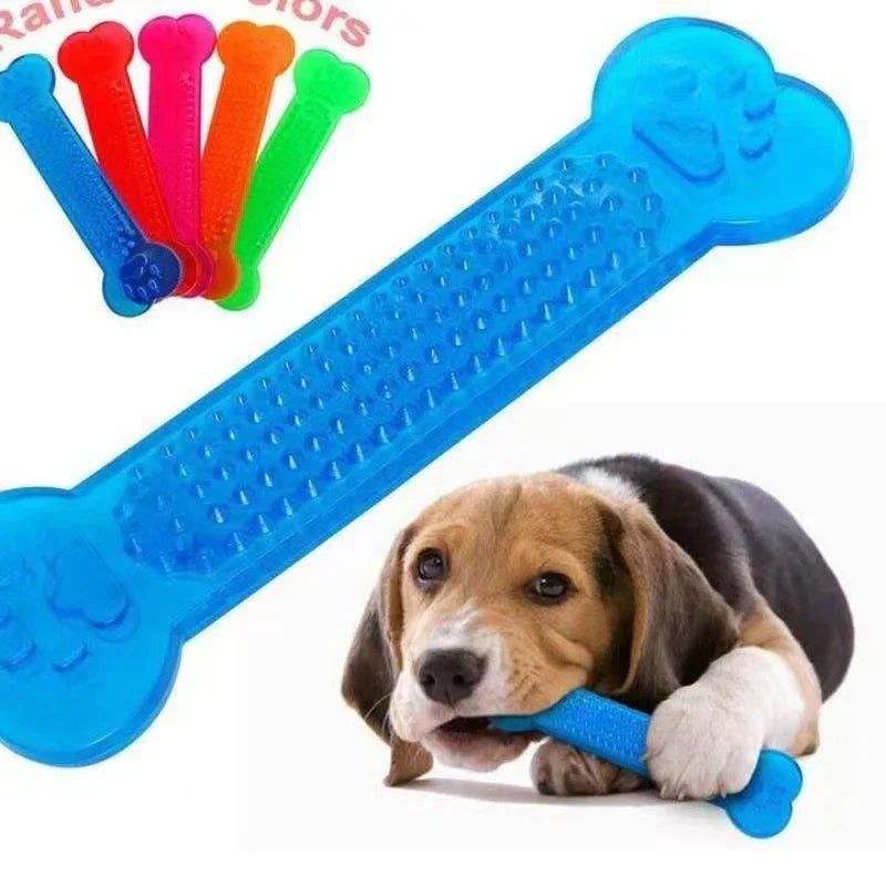 Durable Rubber Bone Chew Toy for Dogs