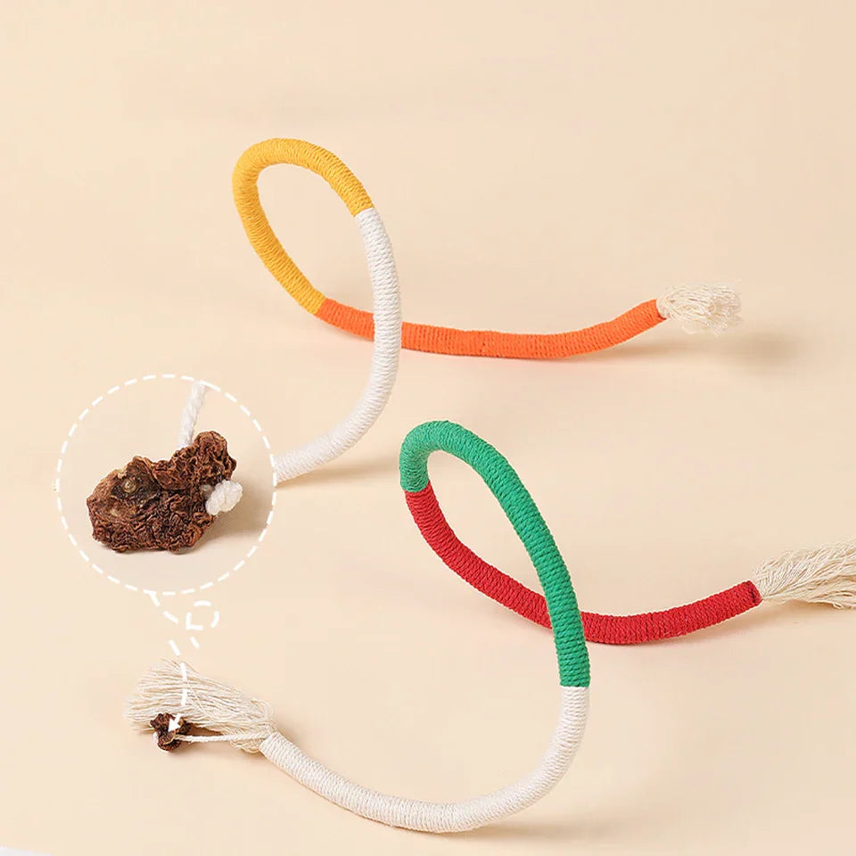 Cat Teasing Rope Toy – Bite Resistant