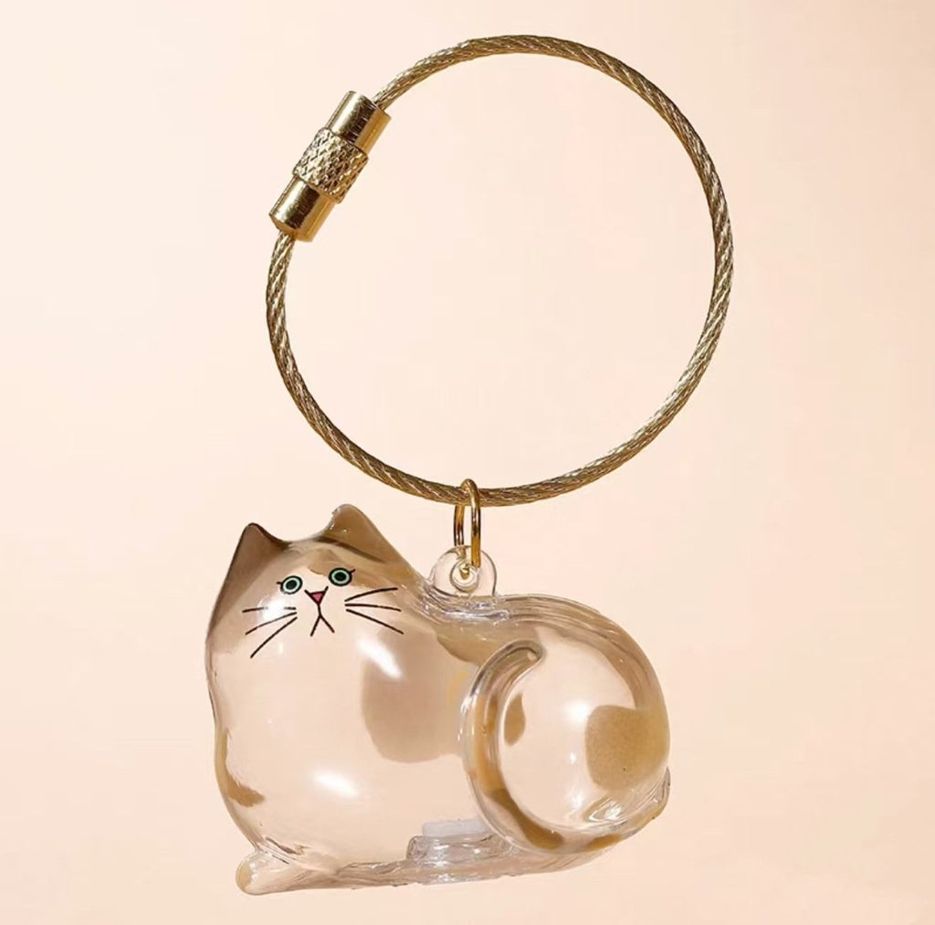 💥 Buy 1 Get 1 Free — Transparent Pet Storage Capsule Keychains 🐶 & 🐱
